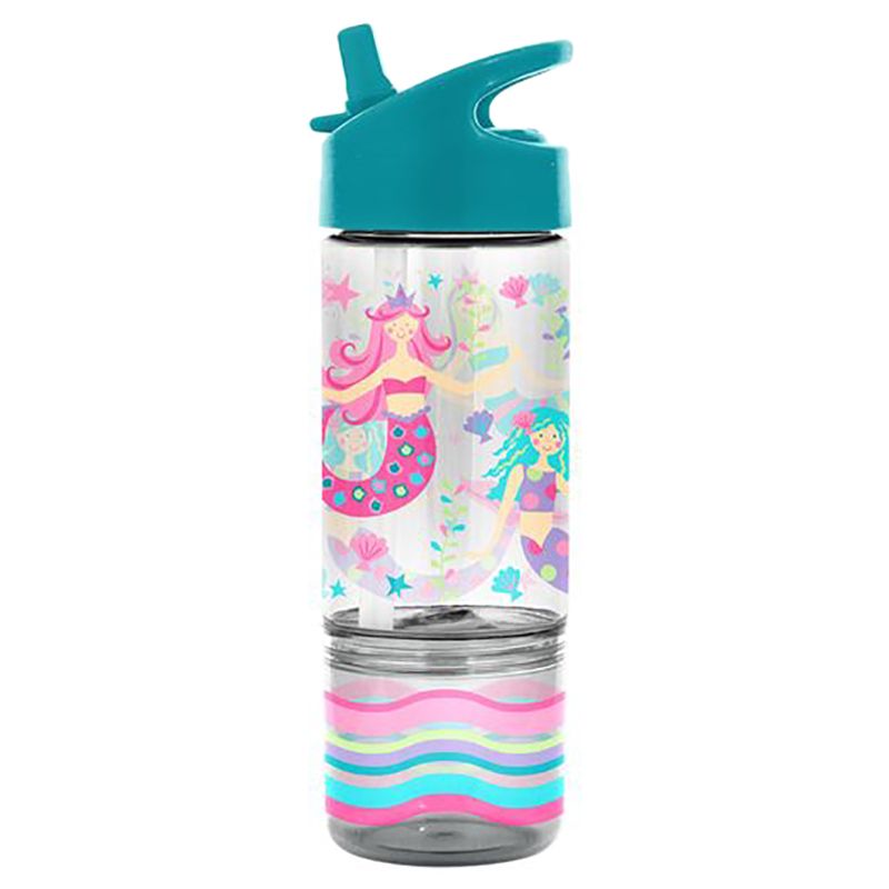 Stephen Joseph - Sip & Snack Bottle - 350ml - Mermaid Green