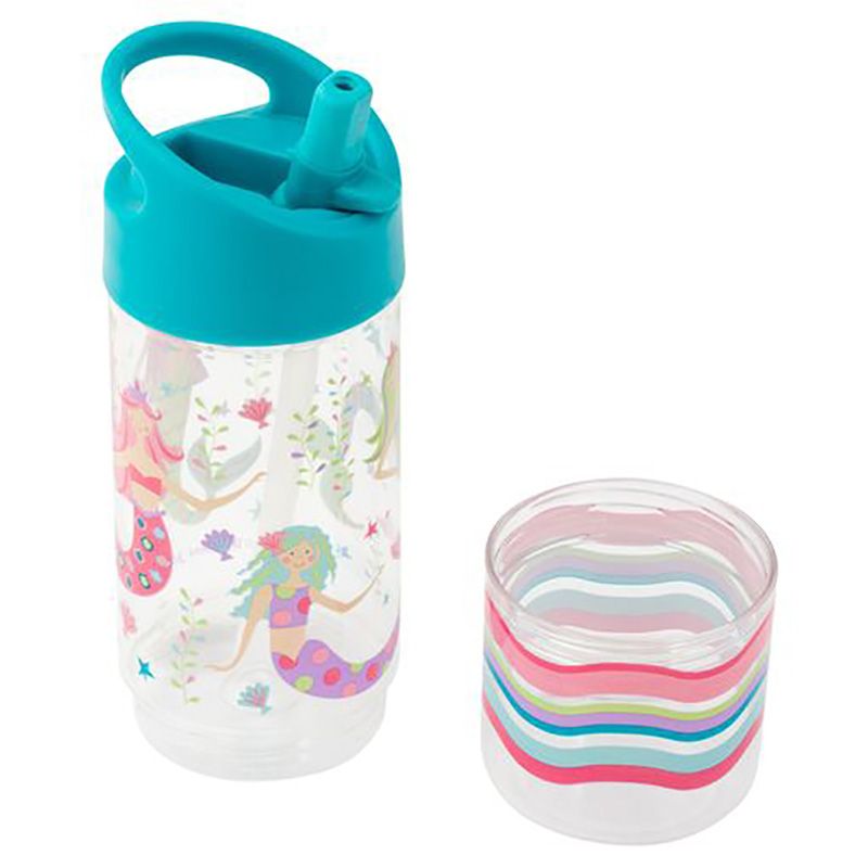 Stephen Joseph - Sip & Snack Bottle - 350ml - Mermaid Green