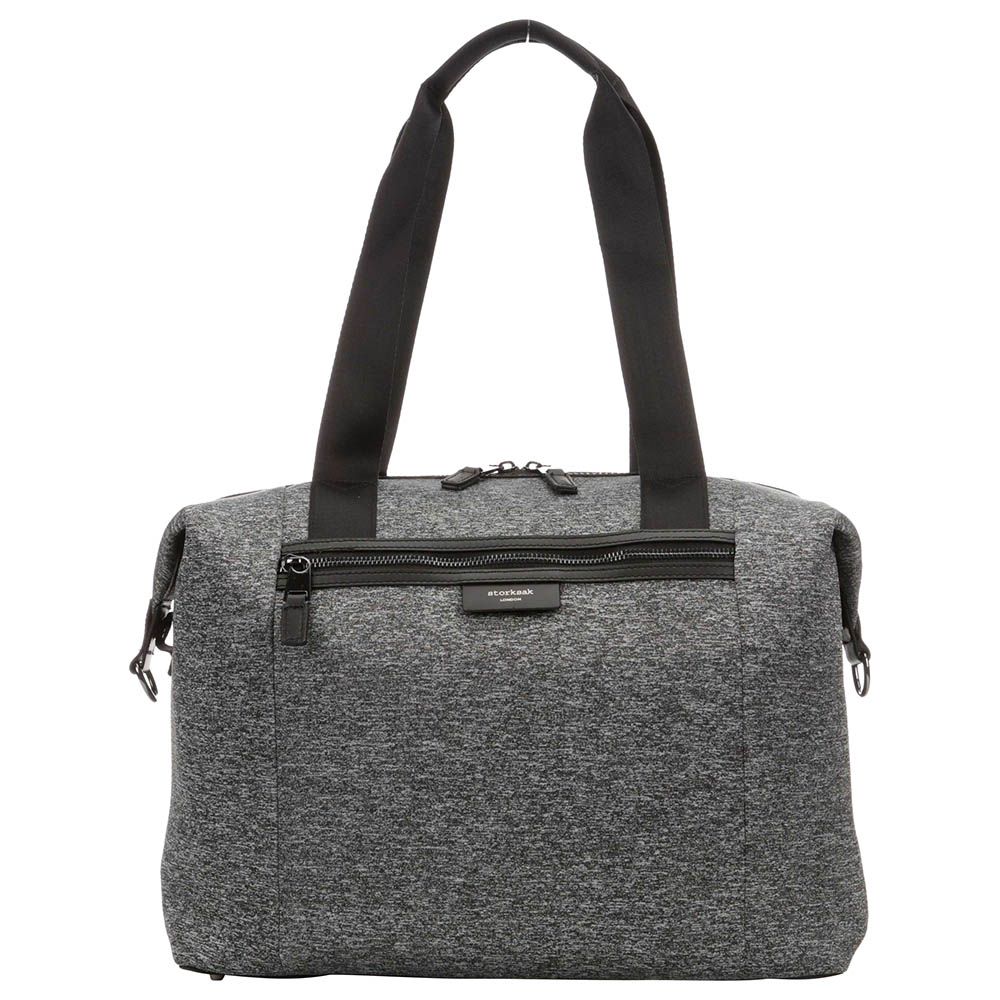 Storksak - Stevie Luxe Diaper Bag - Grey Scuba