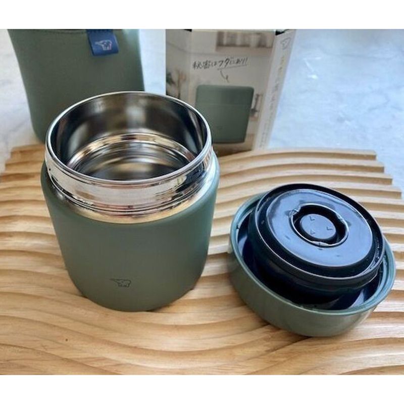 Zojirushi - Stainless Steel Vacuum Soup Jar - 0.30L - Matte Green