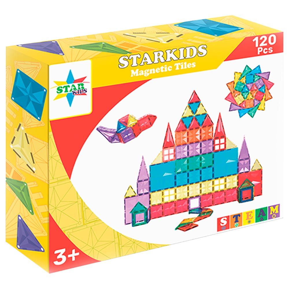 StarKids - Star Magnetic Tiles 120pc-Set