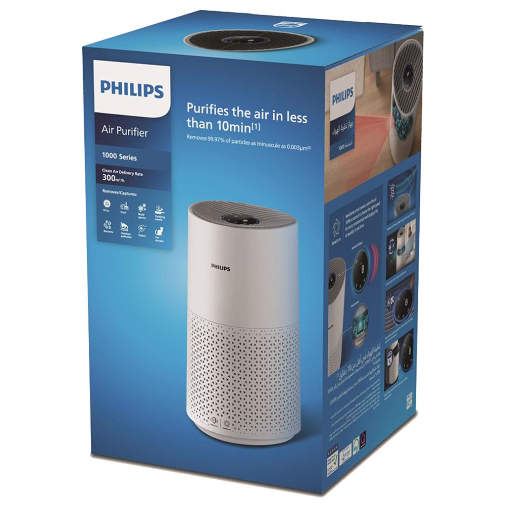 Philips - 1000 Series Air Purifier For Medium Rooms - White