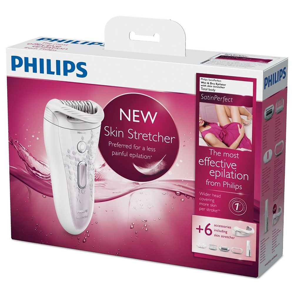 Philips - Satinelle High End Wet & Dry Epilator HP6583/60