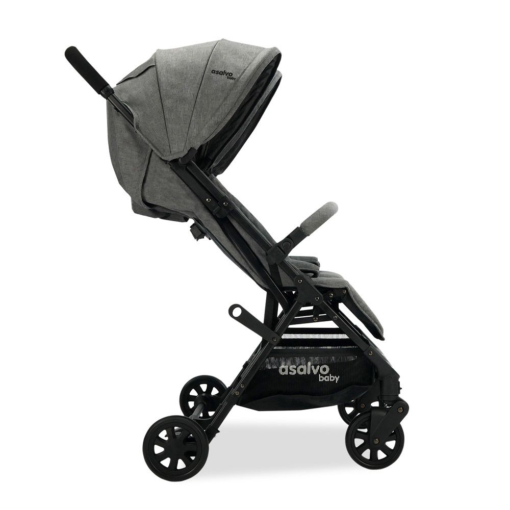 Asalvo - Double Stroller Ultralight 15kg Per Seat - Henry - Grey