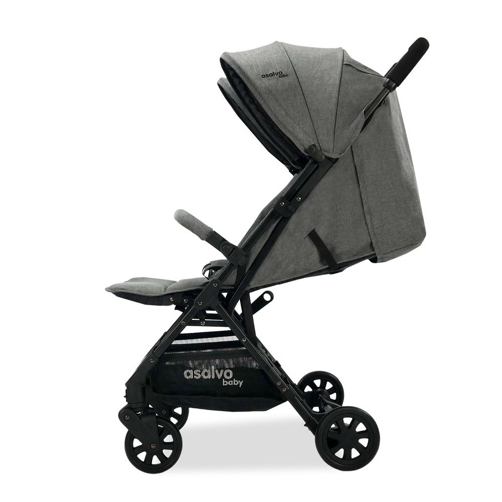 Asalvo - Double Stroller Ultralight 15kg Per Seat - Henry - Grey