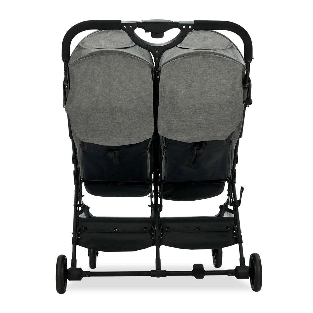 Asalvo - Double Stroller Ultralight 15kg Per Seat - Henry - Grey