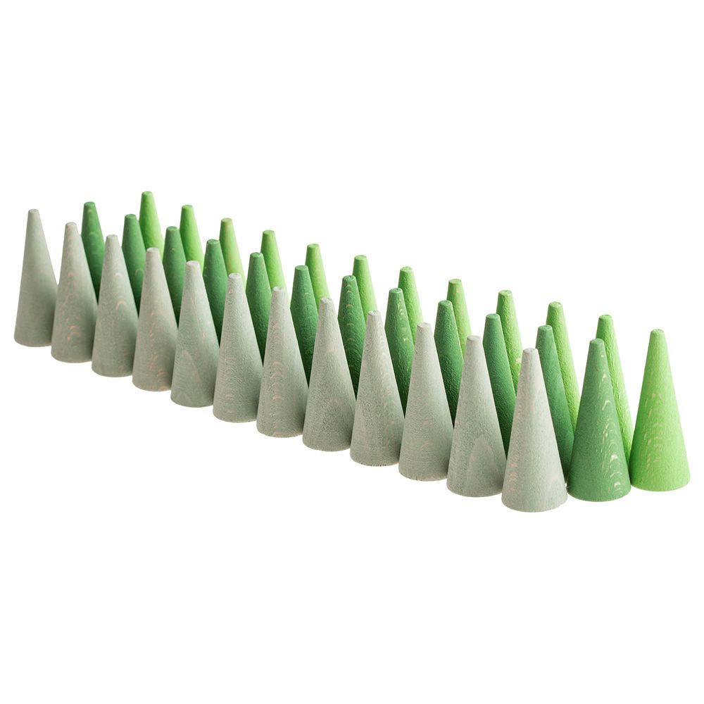 Grapat - Mandala Small Green Cones 36pcs