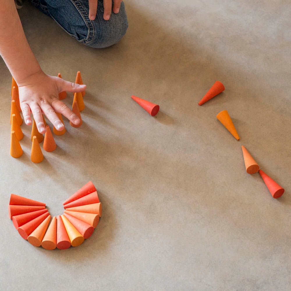 Grapat - Mandala Orange Cone 36pcs