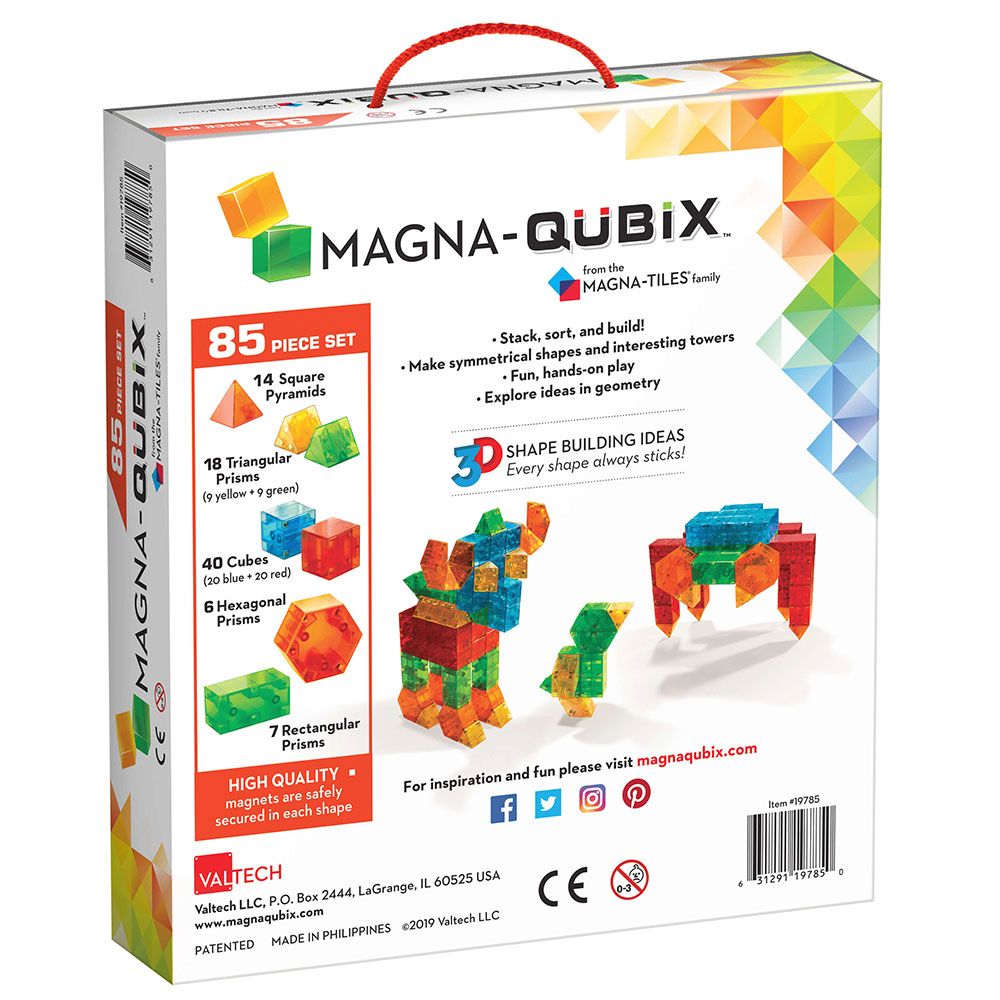 MAGNA-TILES - Qubix - 85-Piece Set