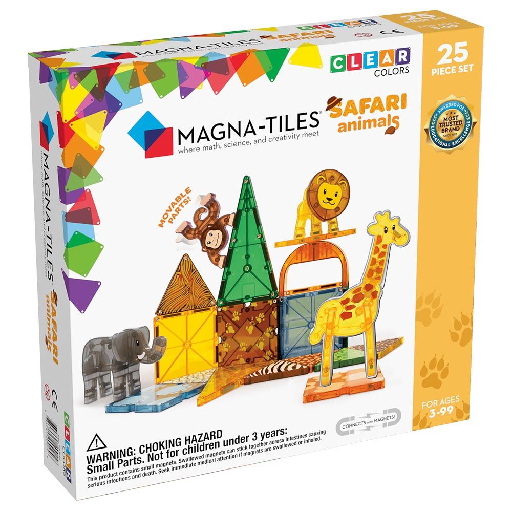 MAGNA-TILES - Safari Animals 25-Piece Set