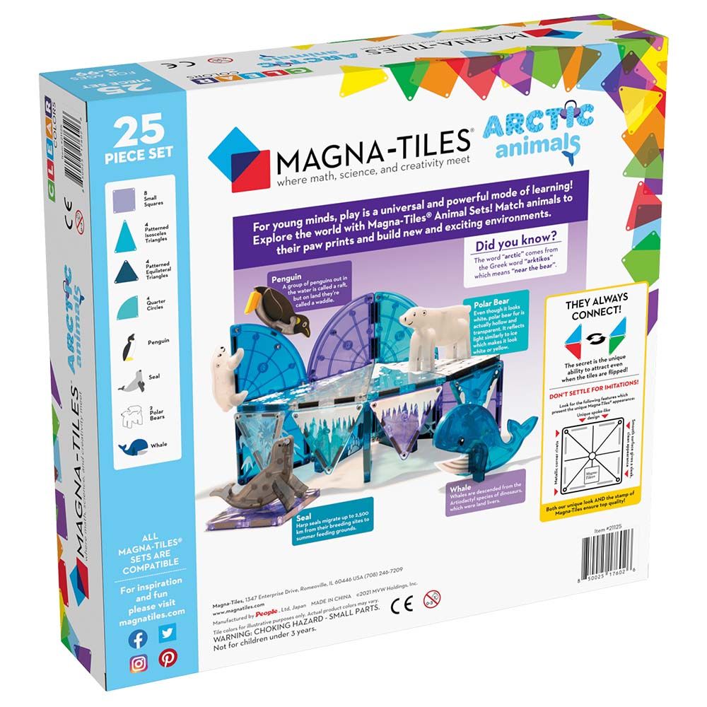 MAGNA-TILES - Arctic Animals 25-Piece Set