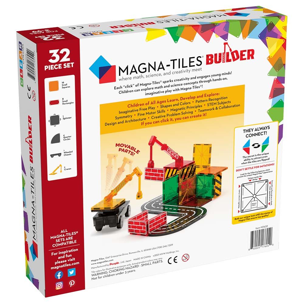 MAGNA-TILES - Builder 32-Piece Set