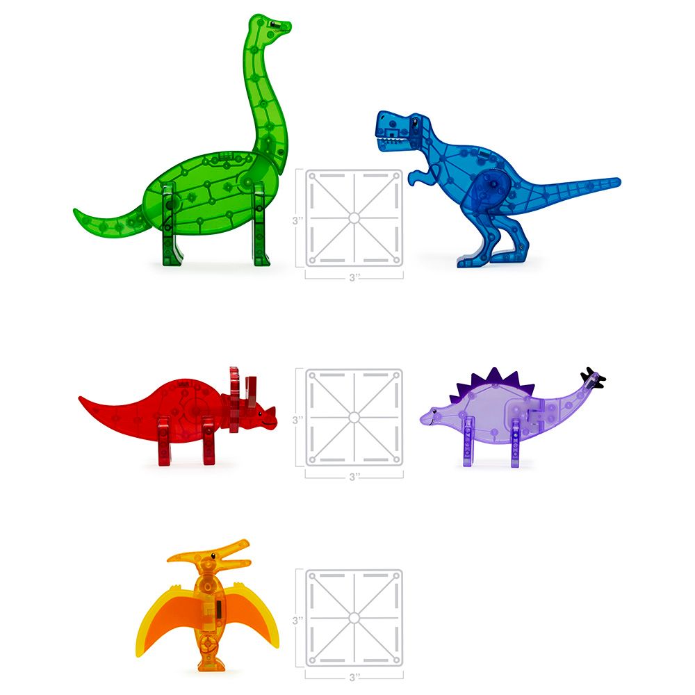 MAGNA-TILES - Dinos 5-Piece Set