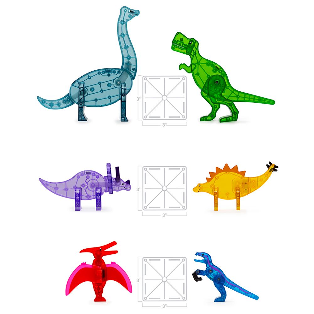 MAGNA-TILES - Dinos 5-Piece Set