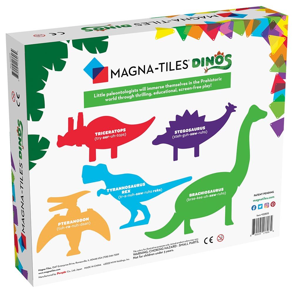 MAGNA-TILES - Dinos 5-Piece Set