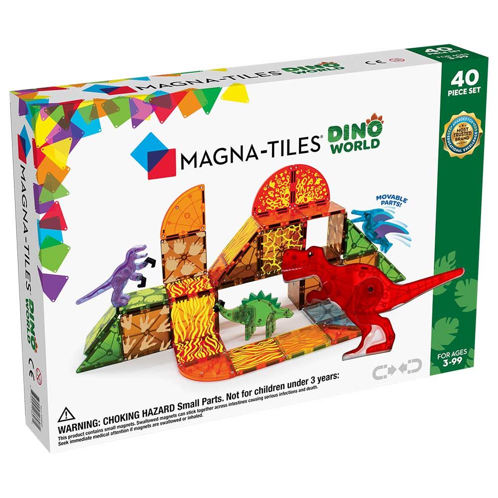 MAGNA-TILES - Dino World 40-Piece Set