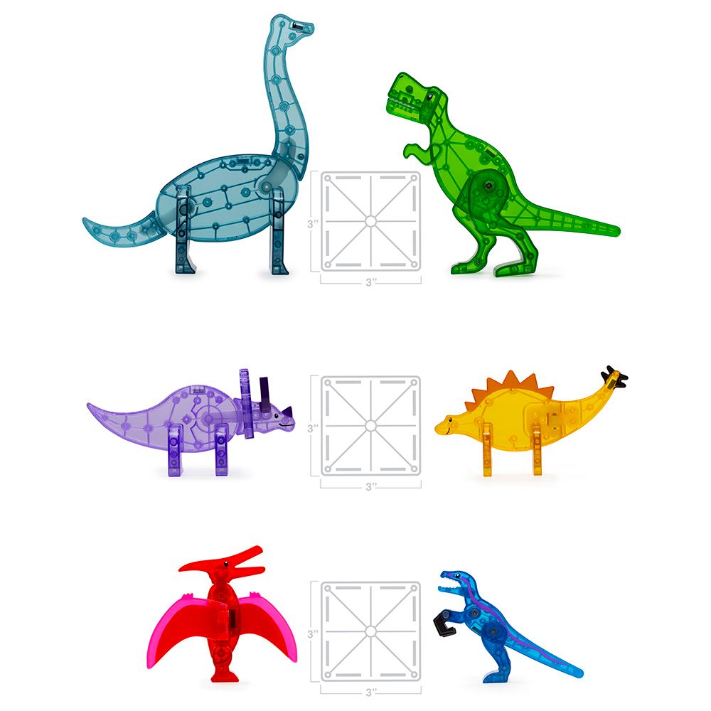 MAGNA-TILES - Dino World Xl 50-Piece Set