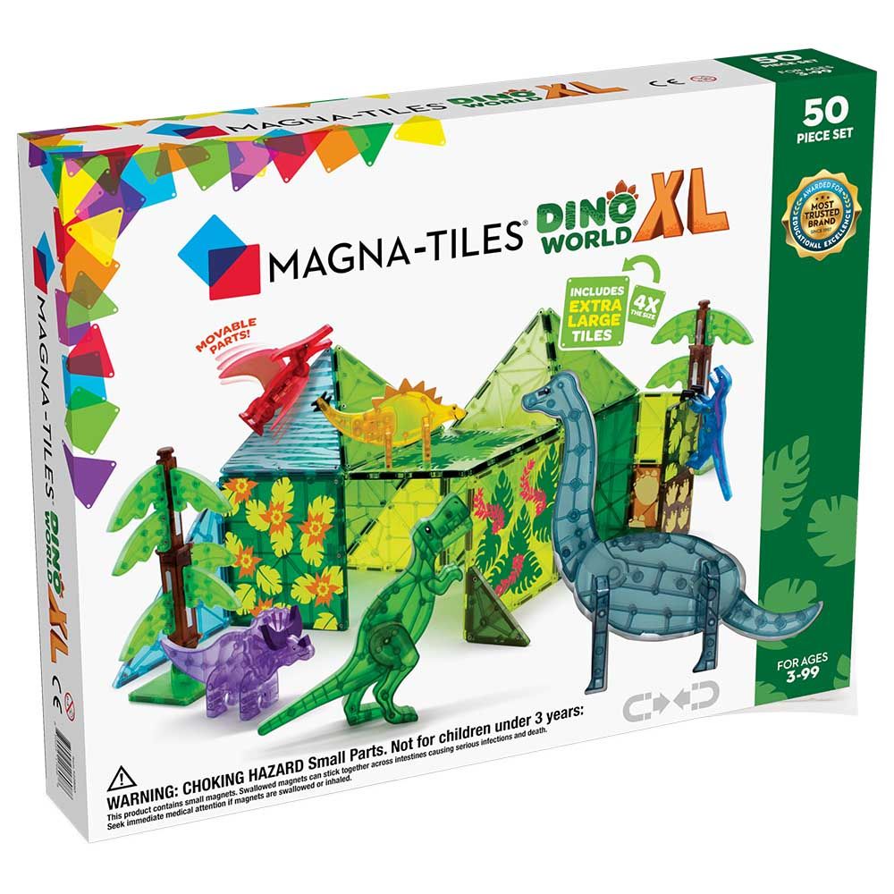 MAGNA-TILES - Dino World Xl 50-Piece Set