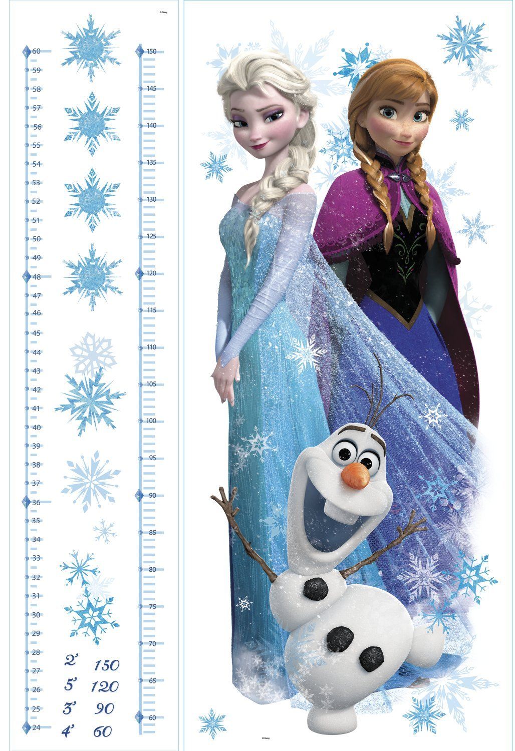 RoomMates Disney Frozen Growth Chart Wall Decal