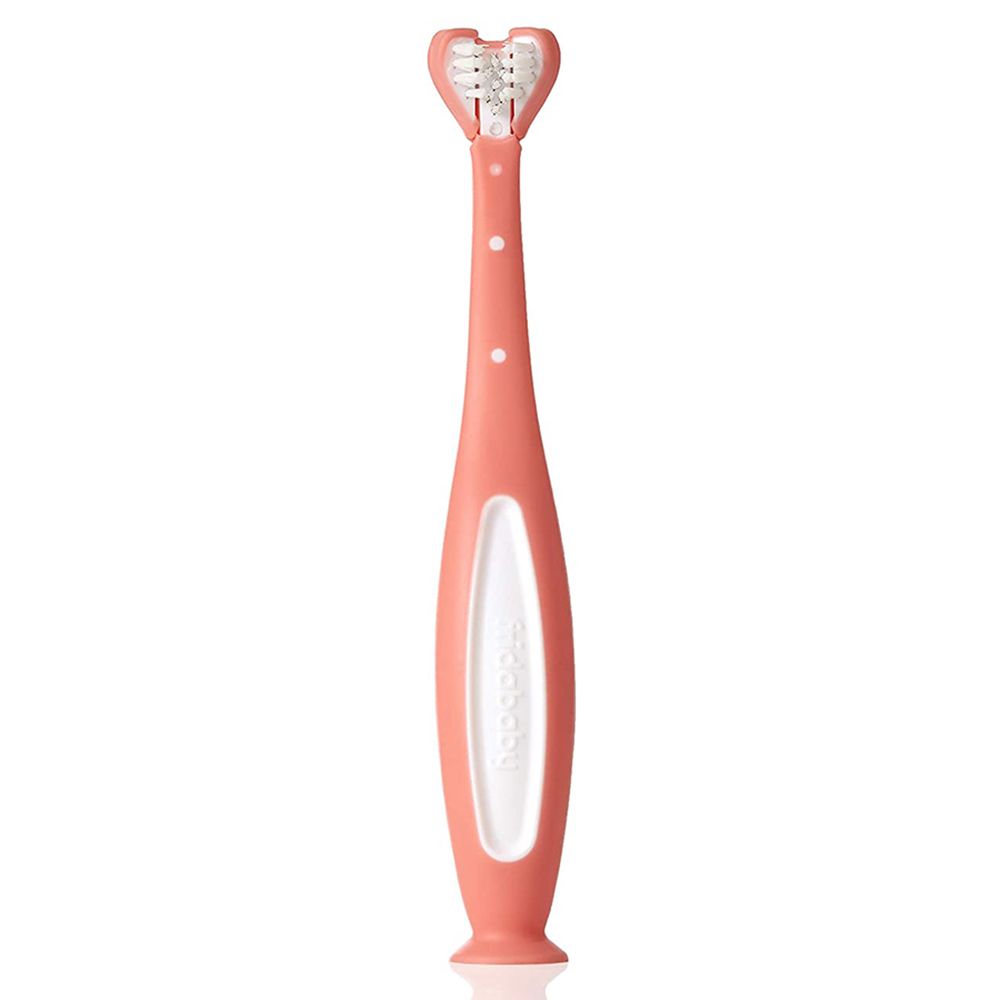 Frida Baby - Triple-Angle Tooth hugger - Kids Toothbrush - Pink