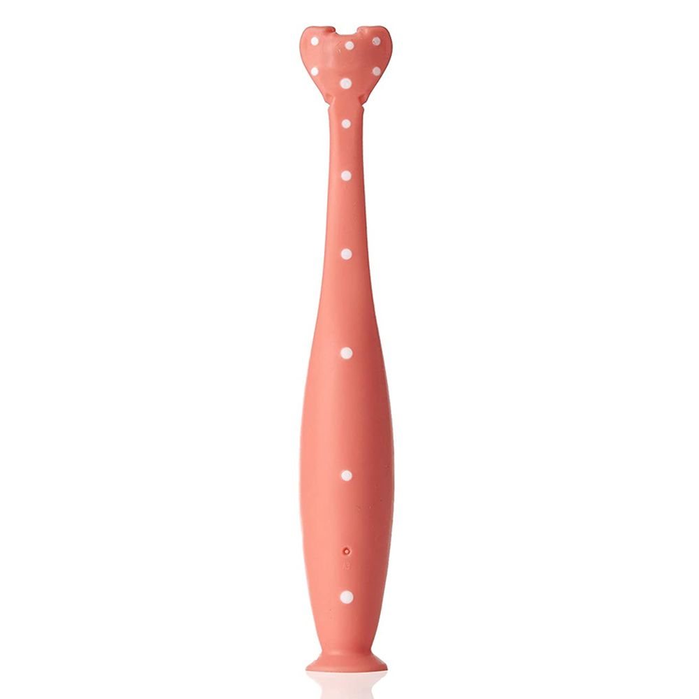 Frida Baby - Triple-Angle Tooth hugger - Kids Toothbrush - Pink