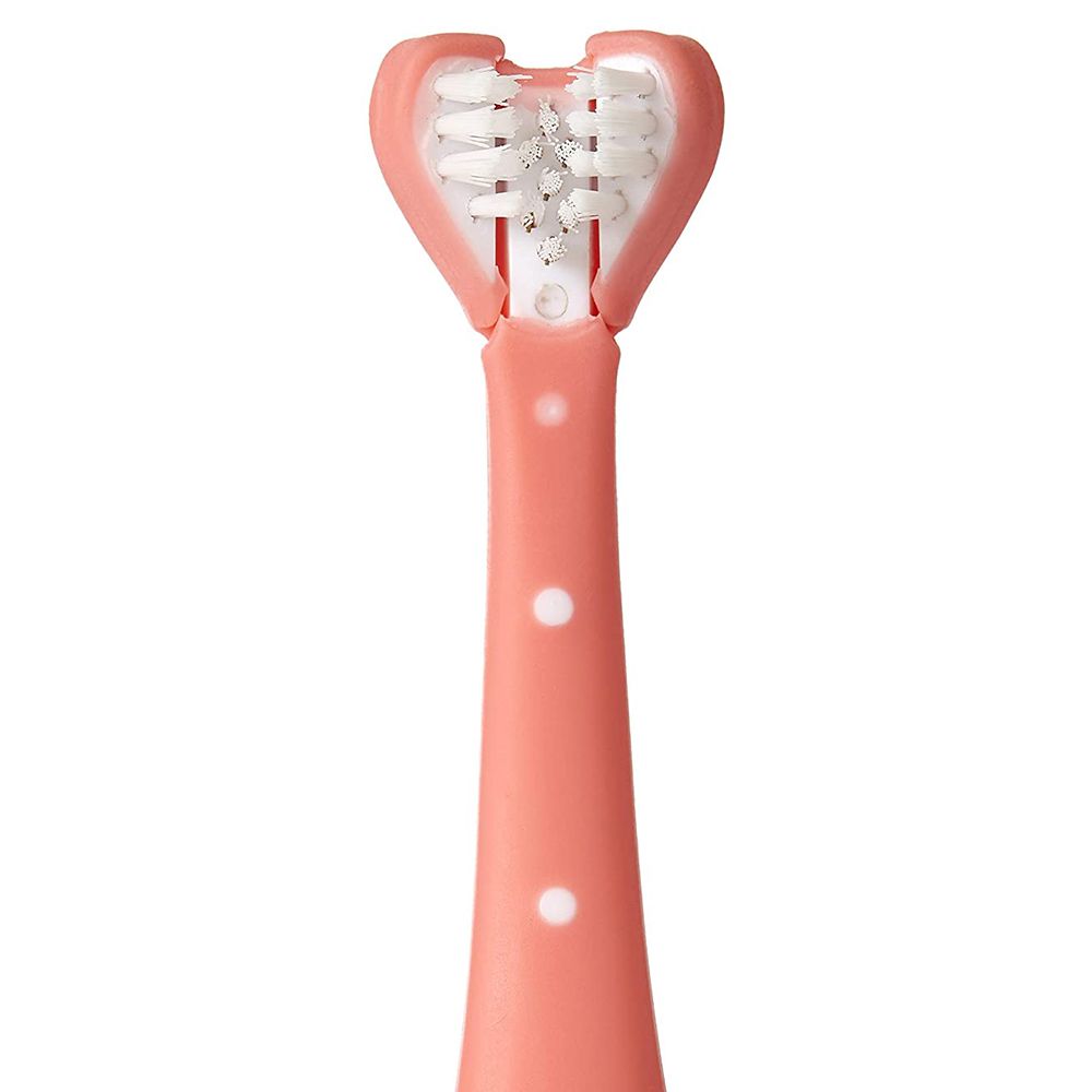 Frida Baby - Triple-Angle Tooth hugger - Kids Toothbrush - Pink