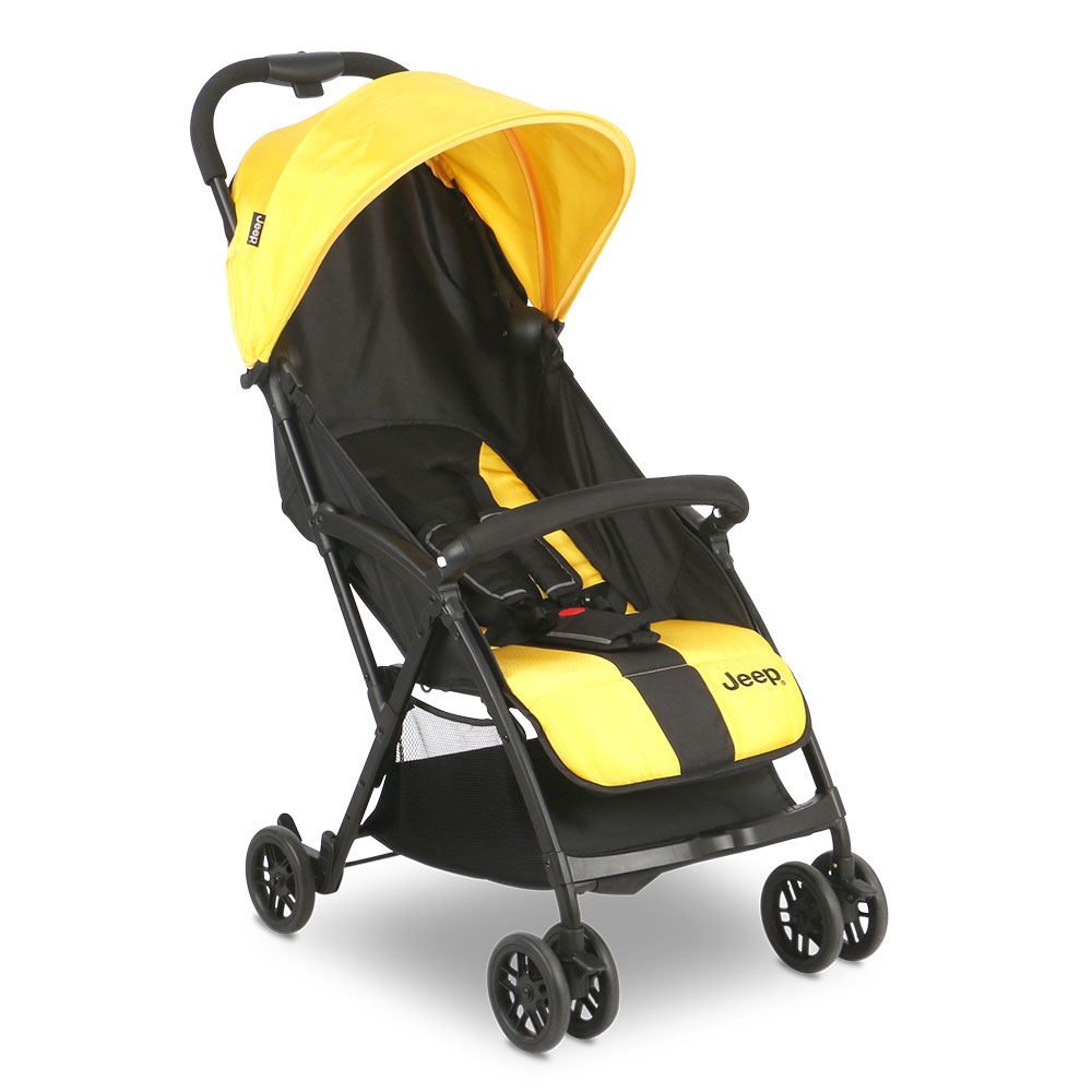 Black and yellow stroller online