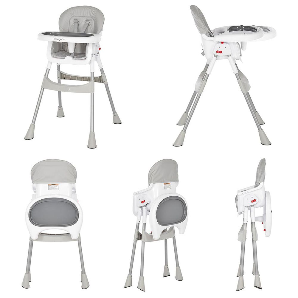 Dream On Me - 2-in-1 Tabletalk Portable High Chair - Grey