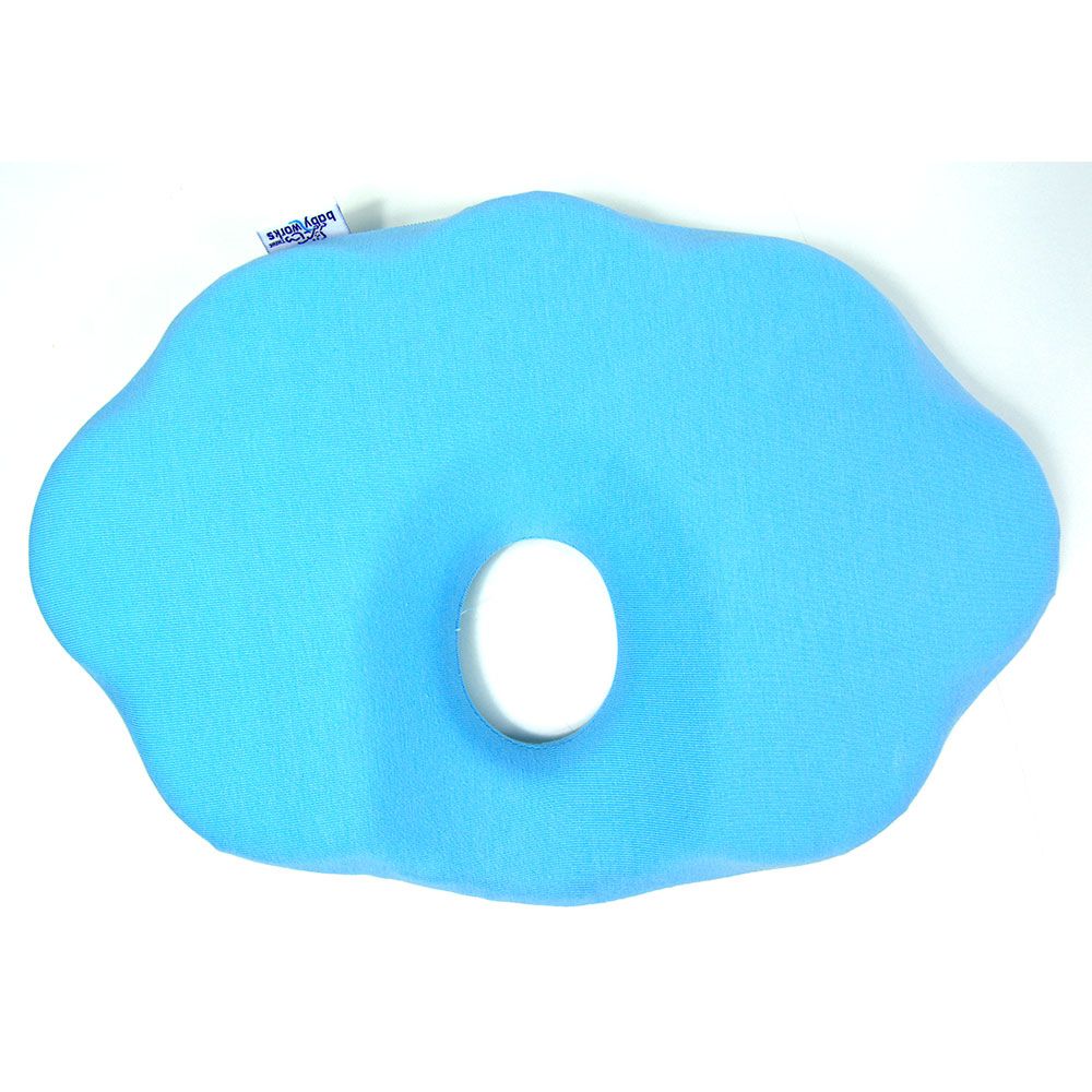 Babyworks - Cloud 9 Head Support with 100% Cotton Cover Blue