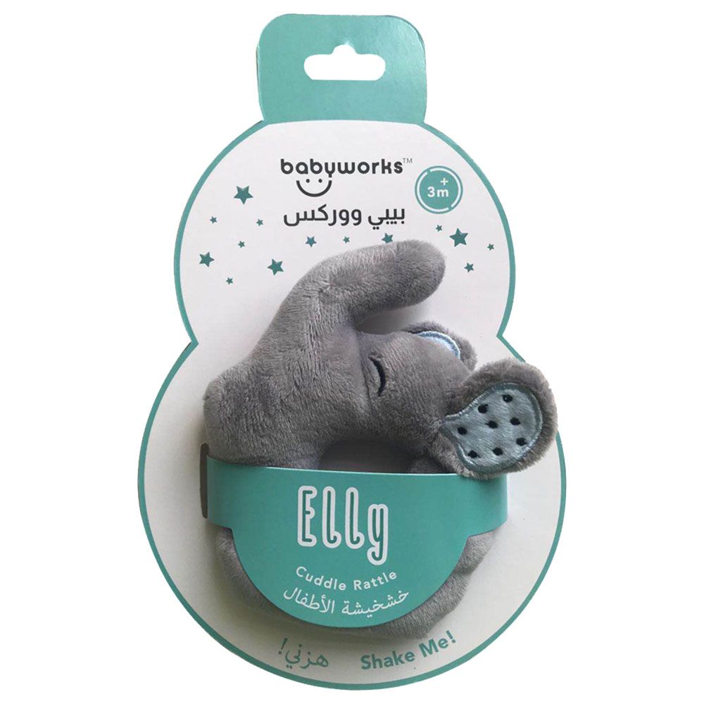 Babyworks - Cuddle Rattle - Elly Elephant