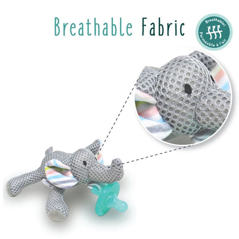 Babyworks - Pacifier Friend W/ Pacifier - "Elly" Elephant