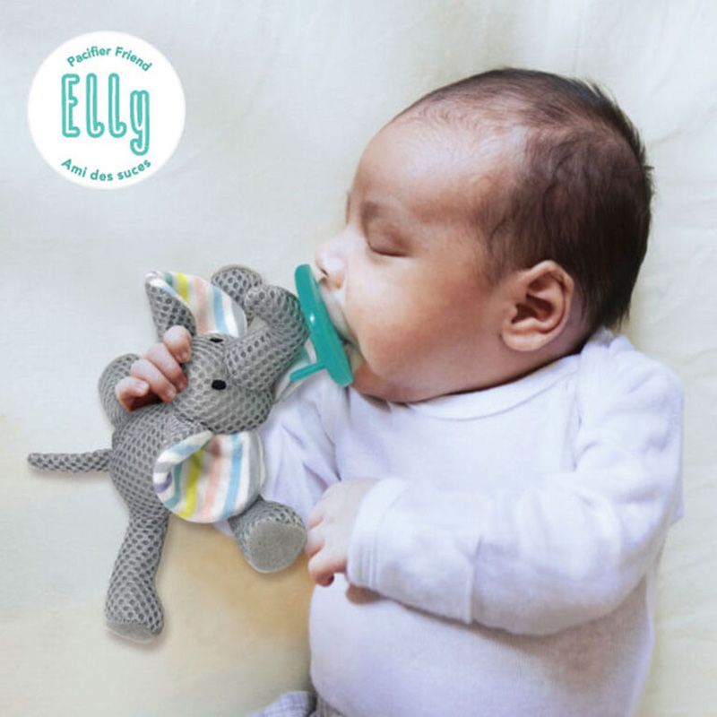 Babyworks - Pacifier Friend W/ Pacifier - "Elly" Elephant