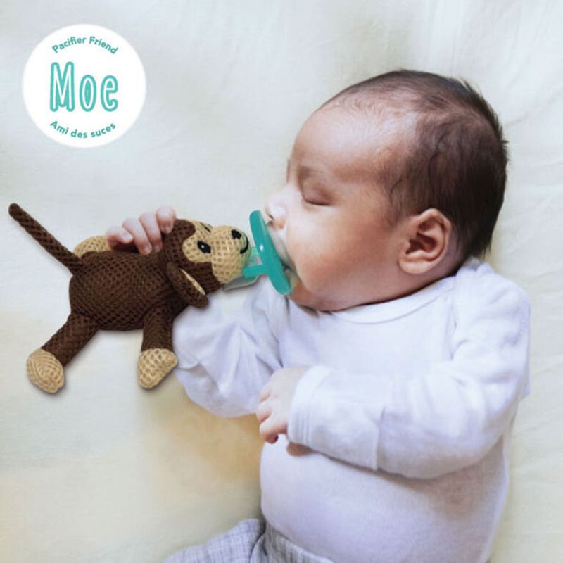 Babyworks - Pacifier Friend W/ Pacifier - "Moe" Monkey