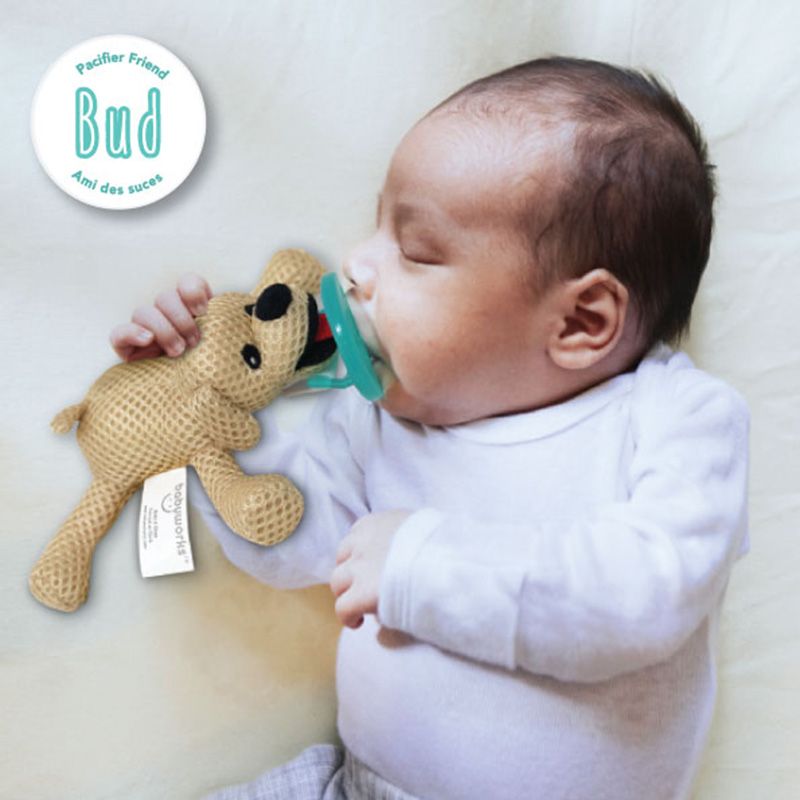 Babyworks - Pacifier Friend W/ Pacifier - "Bud" Puppy