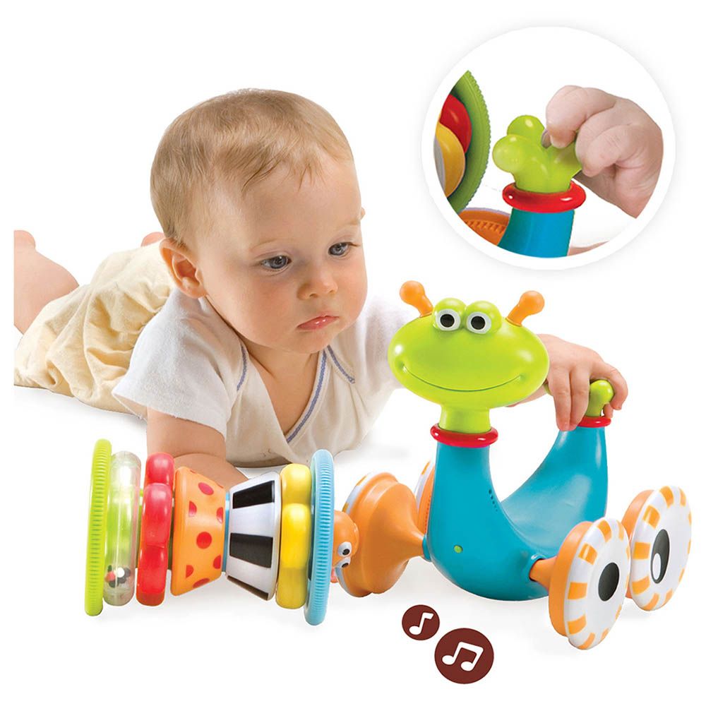 Yookidoo - Musical Crawl N Go Snail Toy w/ Stacker