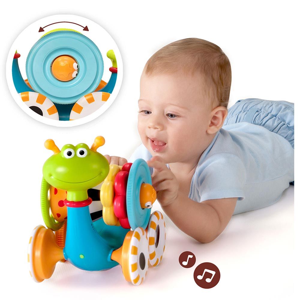 Yookidoo - Musical Crawl N Go Snail Toy w/ Stacker