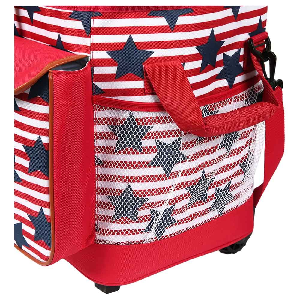 Arctic Zone - Insulated Rolling Tote - Red