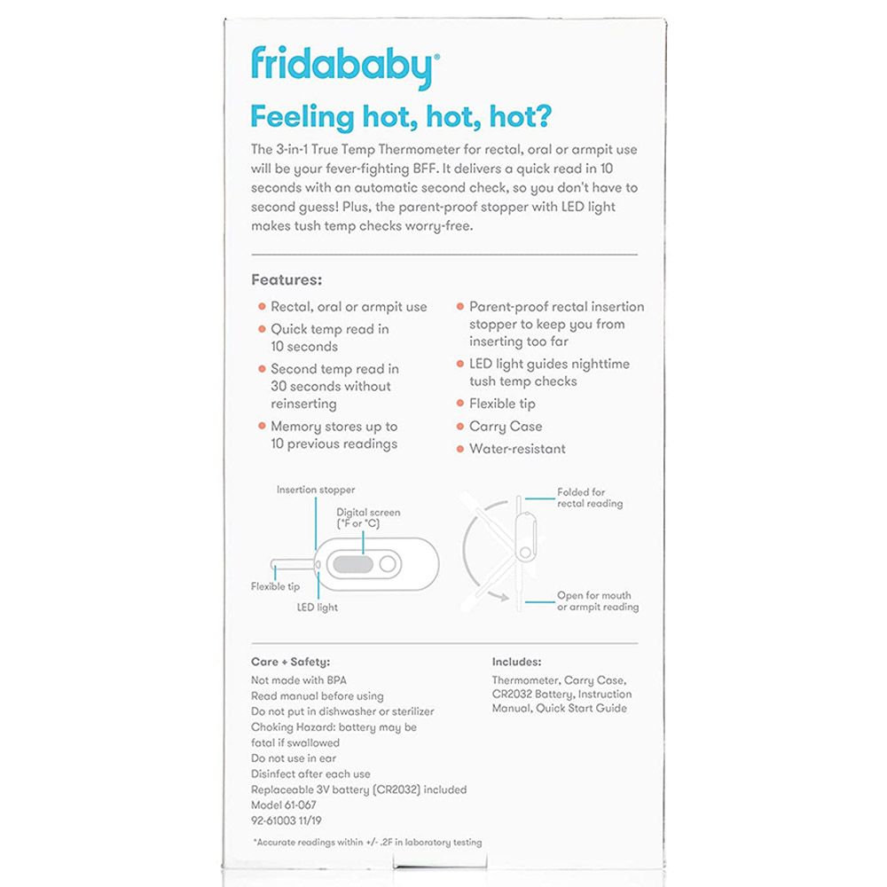 Fridababy - 3-in-1 Baby True Temp Digital Thermometer