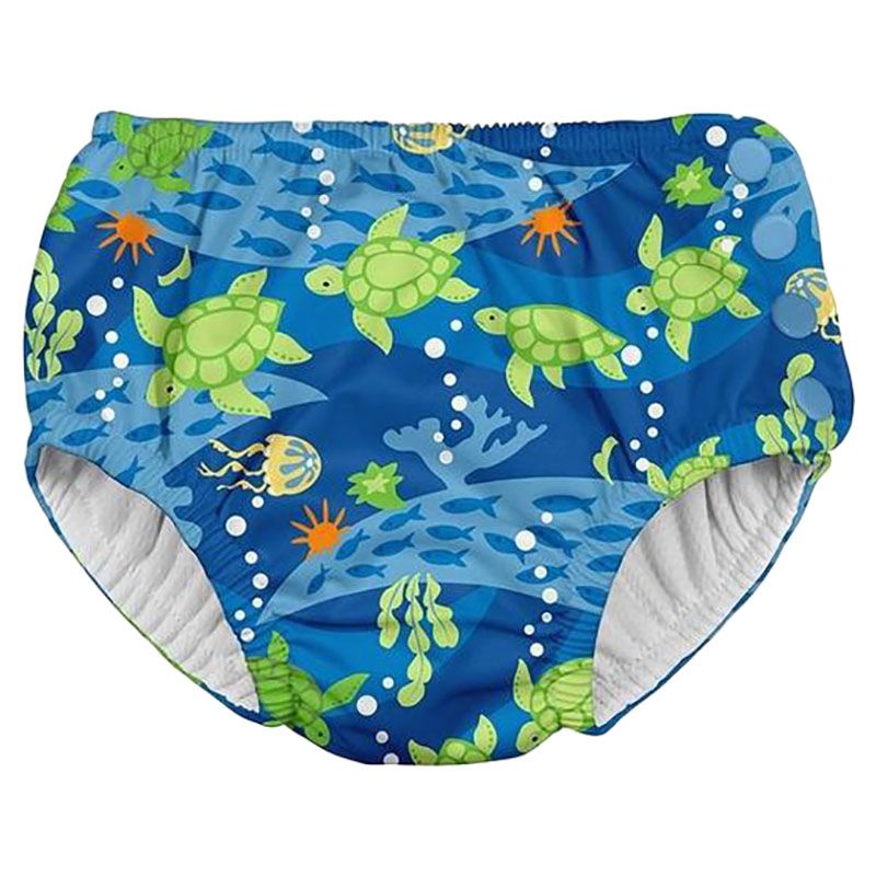 Green Sprouts - Snap Reusable Swimsuit Diaper-Royal Blue