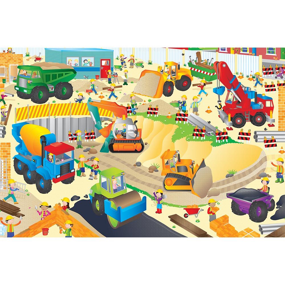 Galt Toys Construction Site Giant Floor Puzzle 30pc-Set