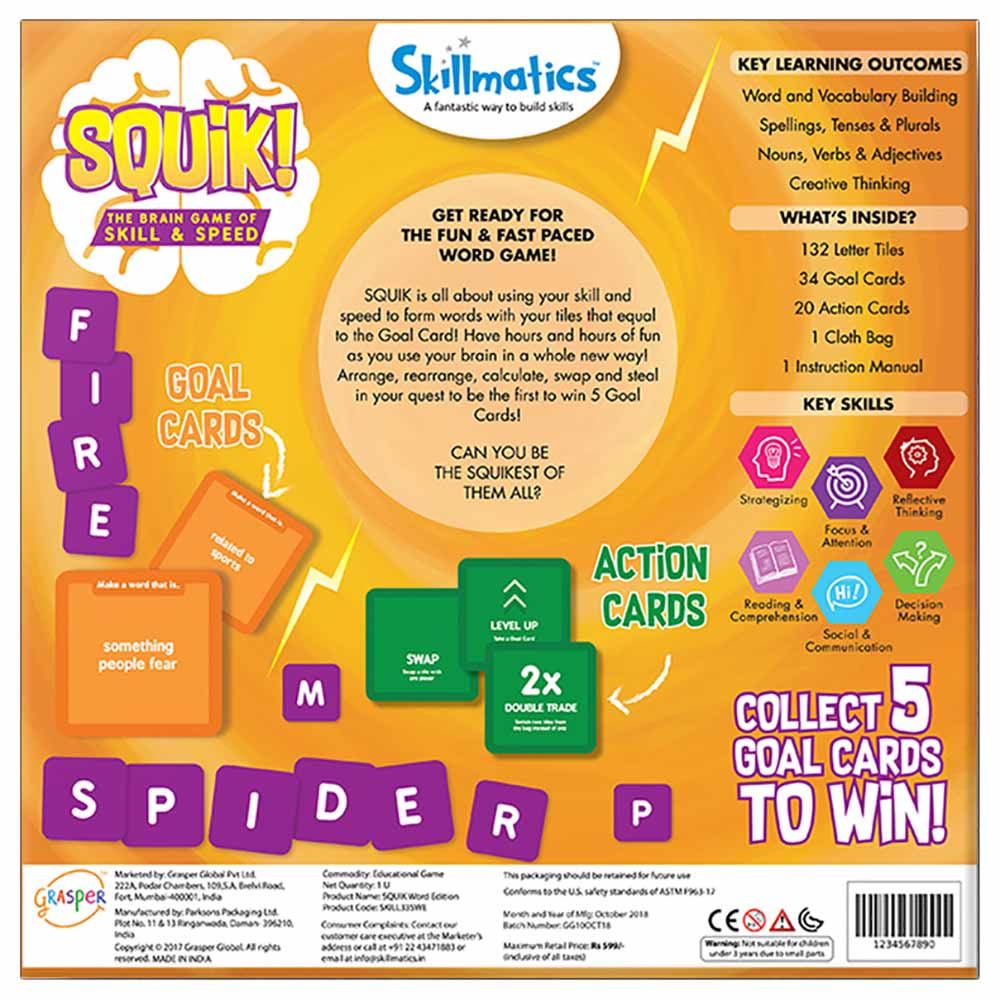 Skillmatics - Squik Sentence & Skillmatic Squik Word Card Game