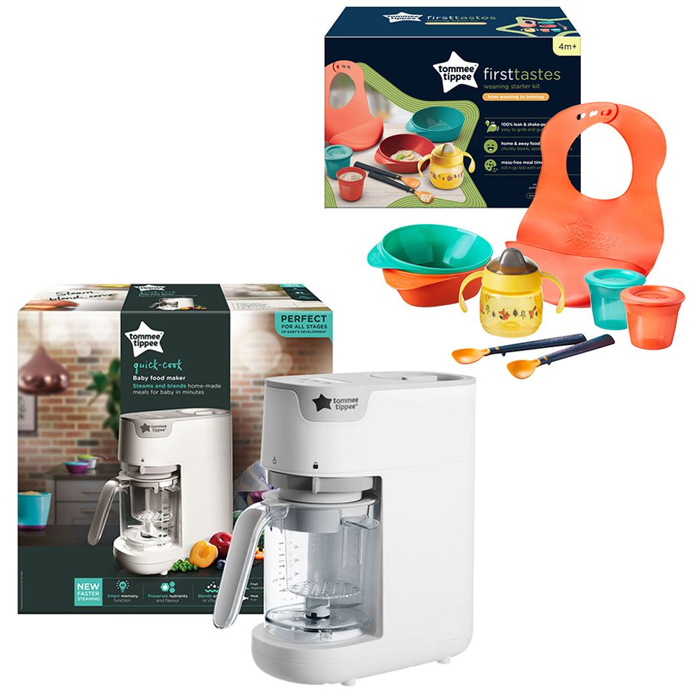 Tommee Tippee - Baby Food Steamer Blender w/ Weaning Kit