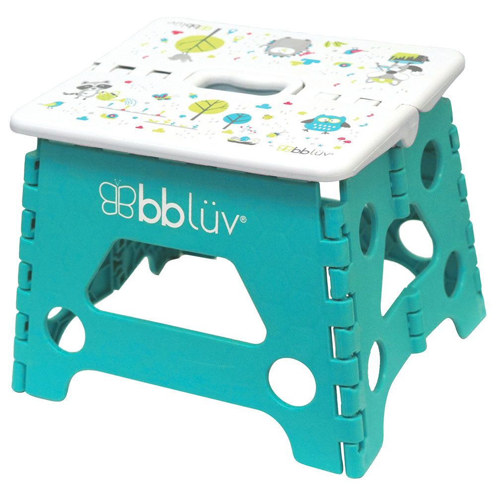 Bbluv - Lightweight Foldable Stool - Aqua