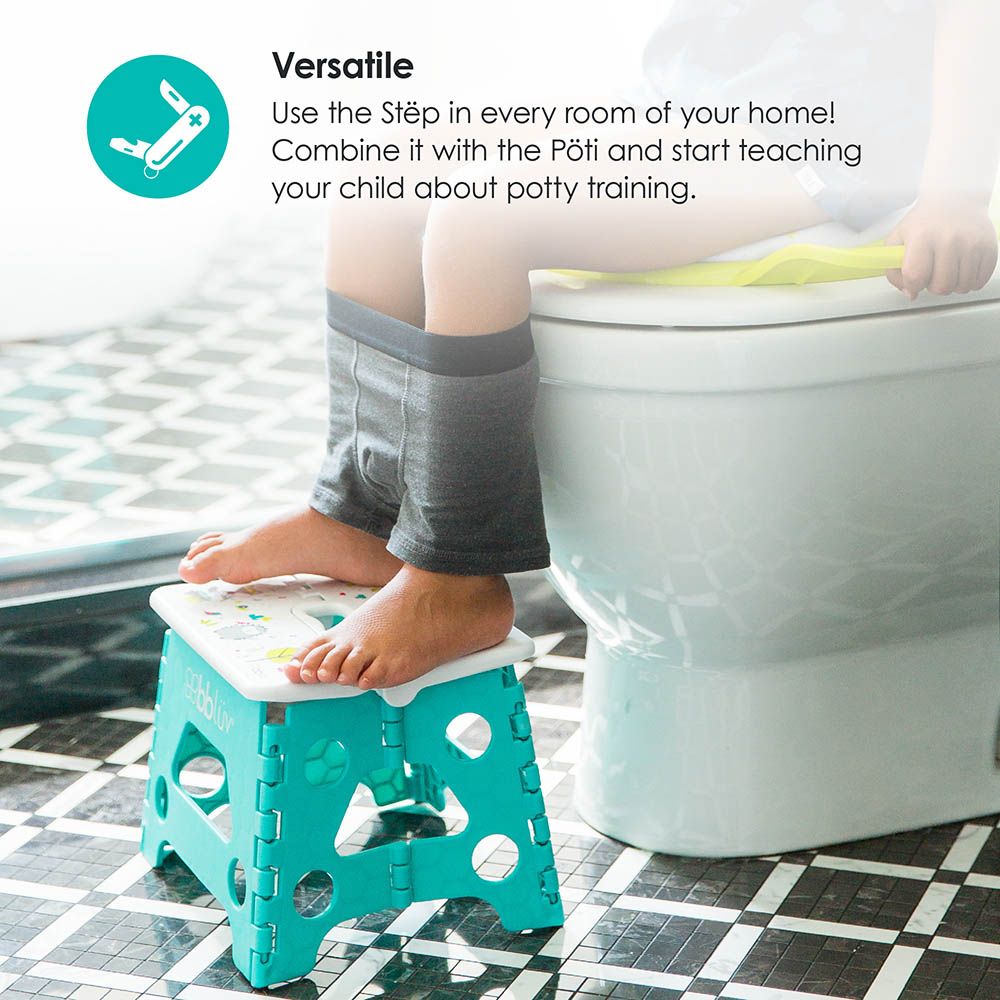 Bbluv - Lightweight Foldable Stool - Aqua