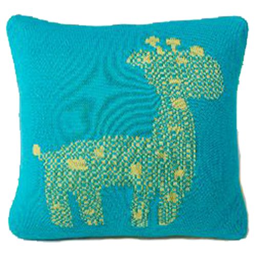 Pluchi - Giraffe Baby Pillows - Green & Blue