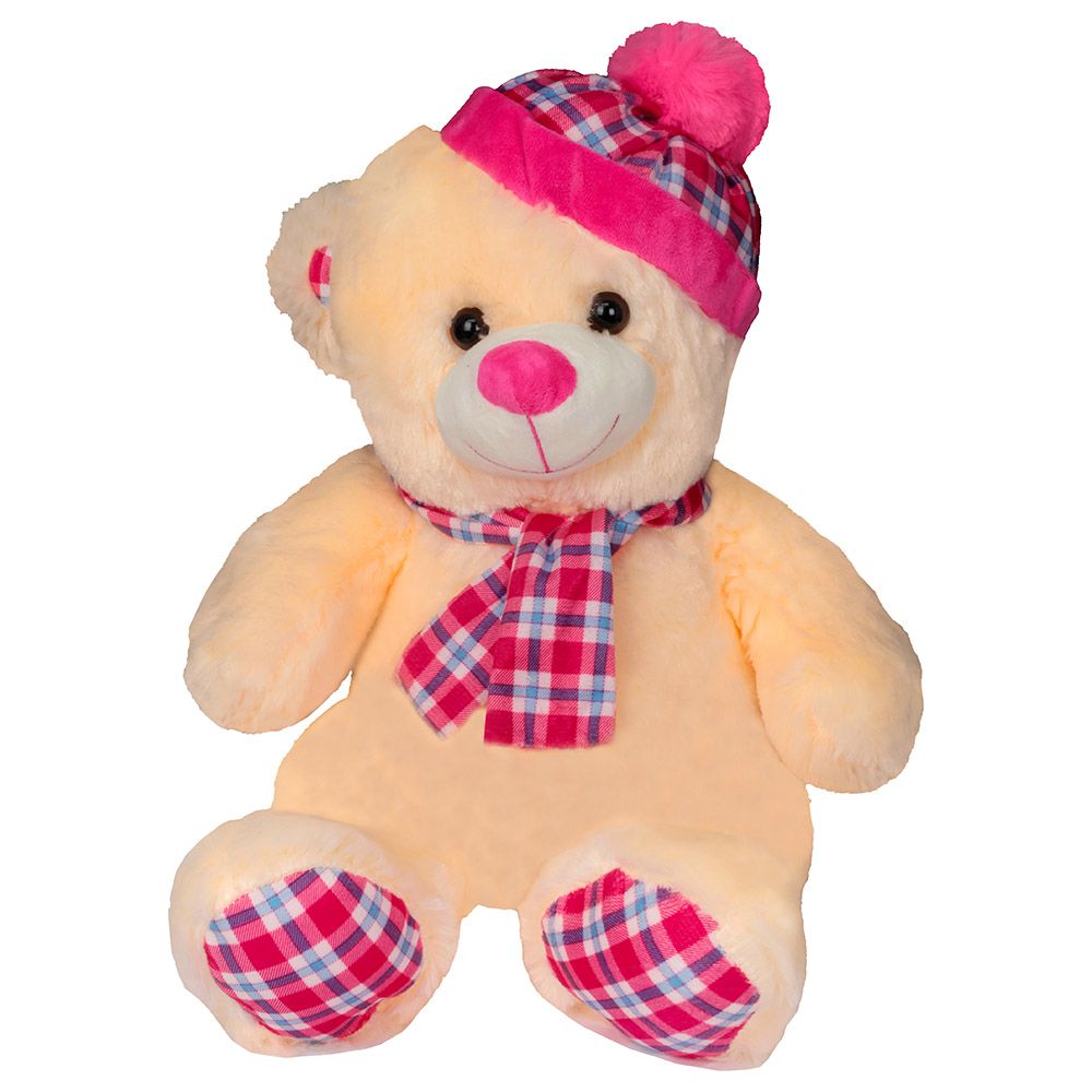 Cuddles - Checks Bear Plush - 14 Inch - Style May Vary