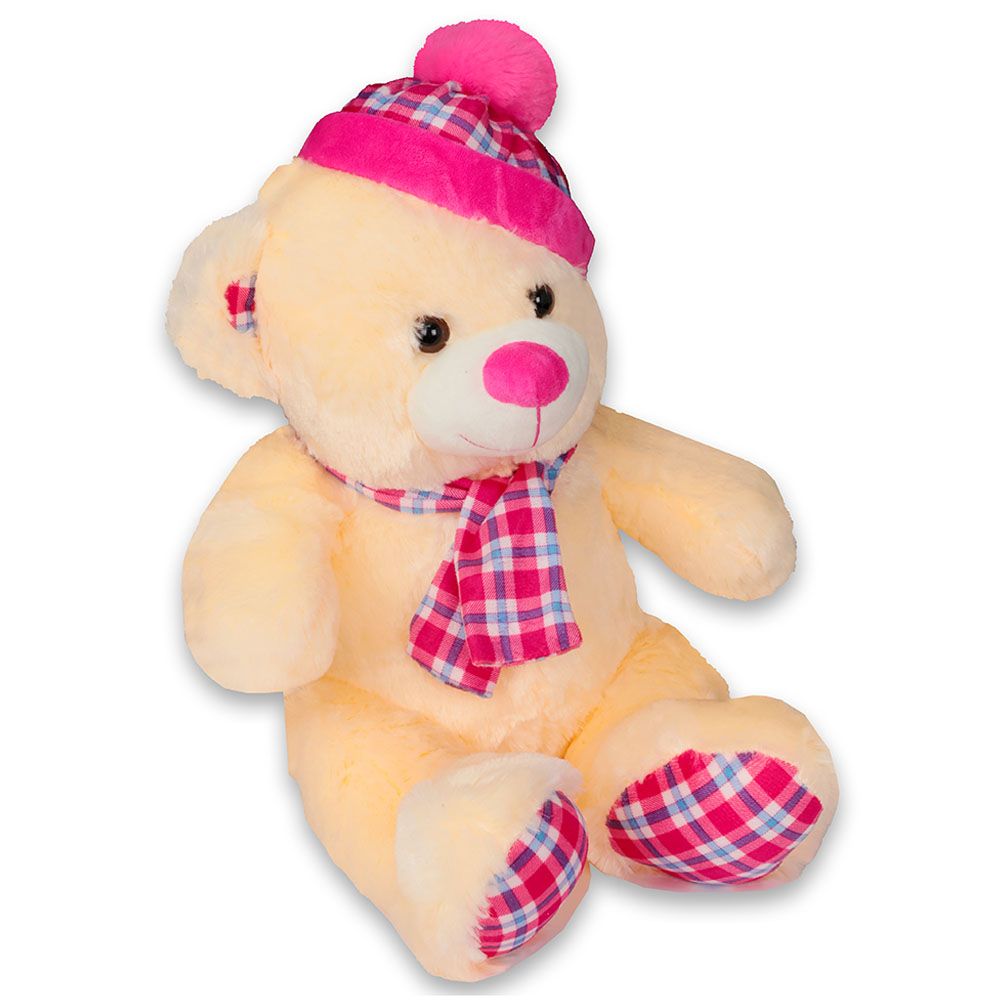 Cuddles - Checks Bear Plush - 14 Inch - Style May Vary