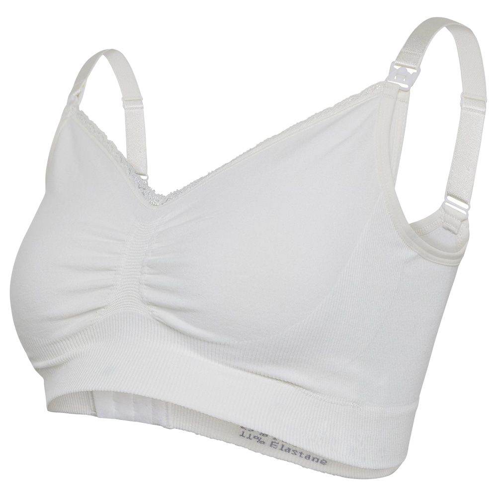 Carriwell - Organic Maternity & Nursing Bra - White