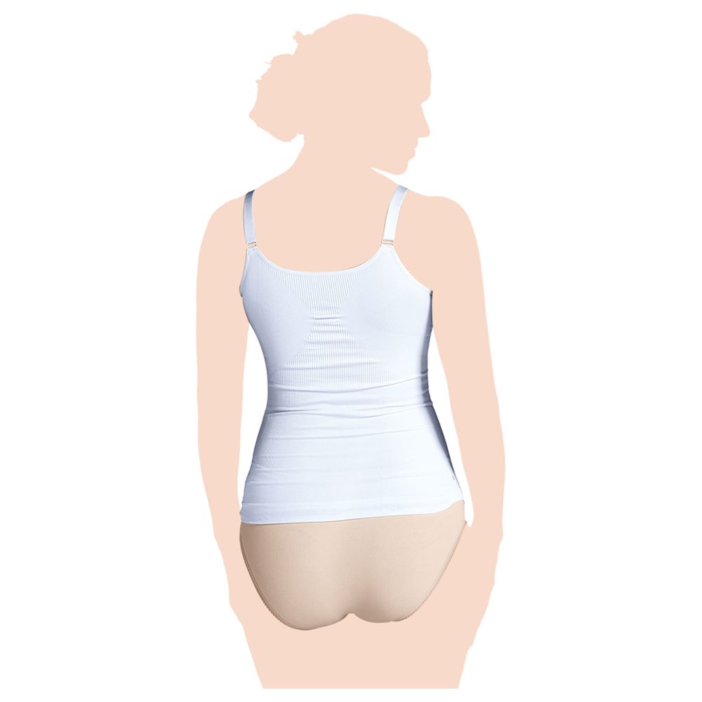 Carriwell - Seamless Nursing Compression Control Camisole - White