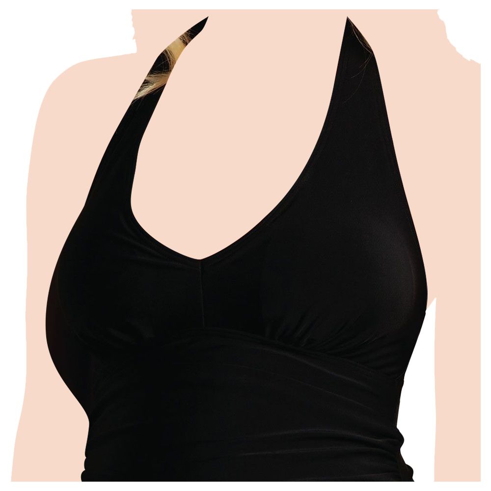 Carriwell - Tankini Halter Neck Maternity Swimsuit - Black